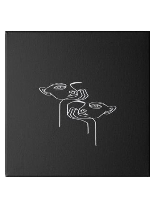 A Rose Hidden Frame Canvas Wall Painting Black/White 50 x 50cm - Image 1