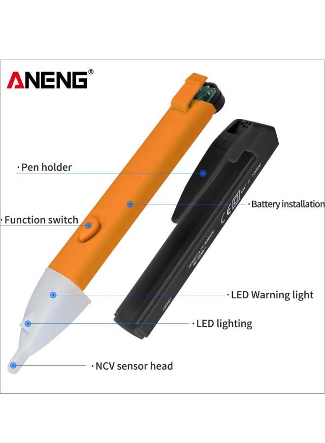 ANENG VD02 Non-Contact LED Voltage Tester Yellow/White/Black 16centimeter  - Image 3