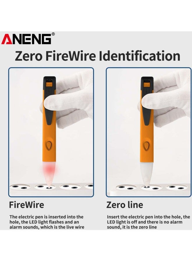 ANENG VD02 Non-Contact LED Voltage Tester Yellow/White/Black 16centimeter  - Image 4