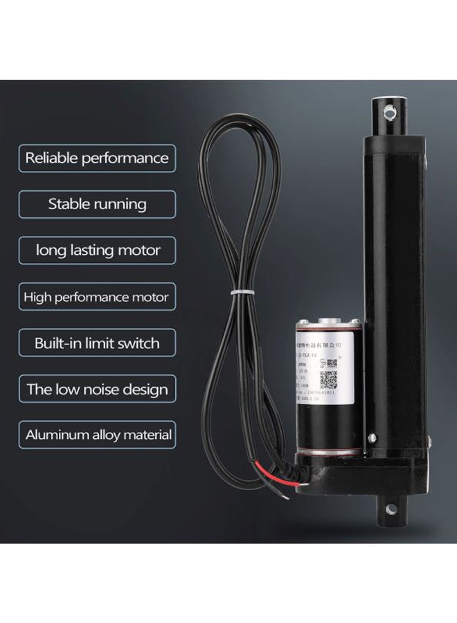 Generic - 1000N Electric Motor Linear Actuator With Limit Switch JS-TGZ-U1 Black/Silver 300mm - Image 1