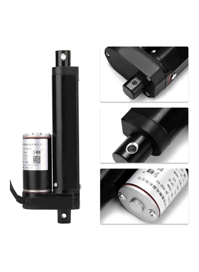 Generic - 1000N Electric Motor Linear Actuator With Limit Switch JS-TGZ-U1 Black/Silver 300mm - Image 1