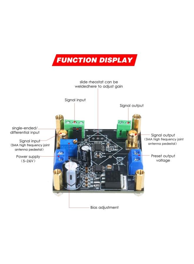 Programmable Instrument Amplifier Module Black/Blue/Green - Image 2