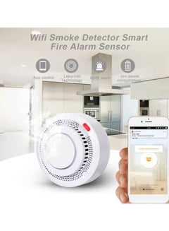 Wi-Fi Fire Alarm Sensor White/Red 8.6cm - v1594475720/N39273619A_4