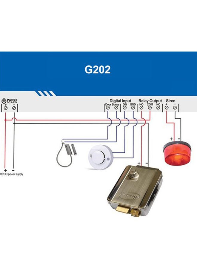 جهاز تحكم بالبوابات طراز G202 أسود/ أخضر/ رمادي - Image 5