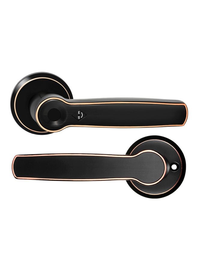 Biometric Fingerprint Handle Lock Black 150x65x25mm - Image 1