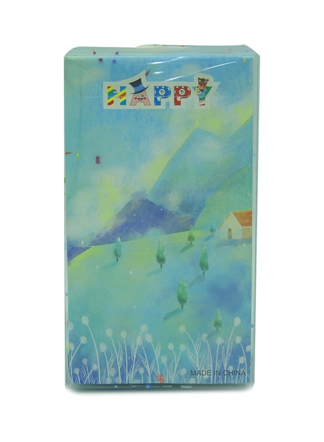 BABAZAM Decorative Flower Basket Blue/Green 7.5x13x6.3cm  - Image 2