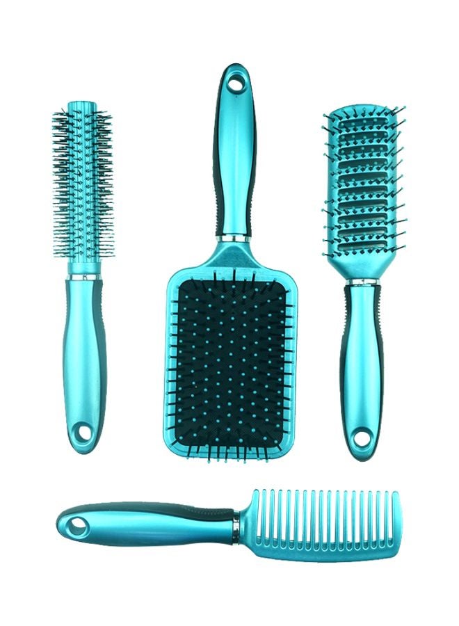 بابازام طقم للعناية بالشعر مكون من 4 قطع أسود/أزرق 15x40سم - Image 1