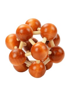 Toys Wooden Brain Teaser Toy ABC033 7x7x7cm  - Image 1