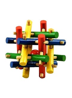 Toys Wooden Brain Teaser Toy ABC046 7x7x7cm  - Image 1