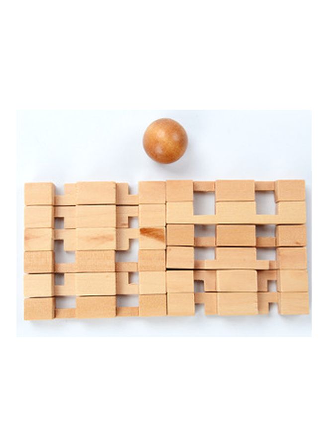Toys - Wooden Brain Teaser ABC048 10x10x10cm - Image 1