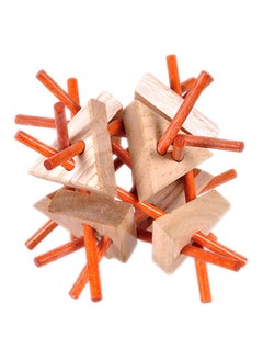 Toys Wooden Brain Teaser ABC049 7.5x7.5x7.5cm  - Image 1