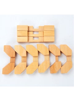Toys Wooden Brain Teaser ABC050 7.5x7.5x7.5cm  - Image 2
