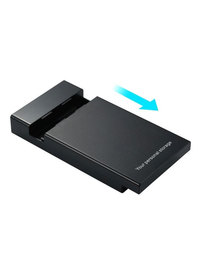 Generic - USB 3.0 To SATA III External Hard Drive Enclosure Box For 2.5/3.5 Inch Laptop Desktop Hard Disk Black/Grey - Image 1