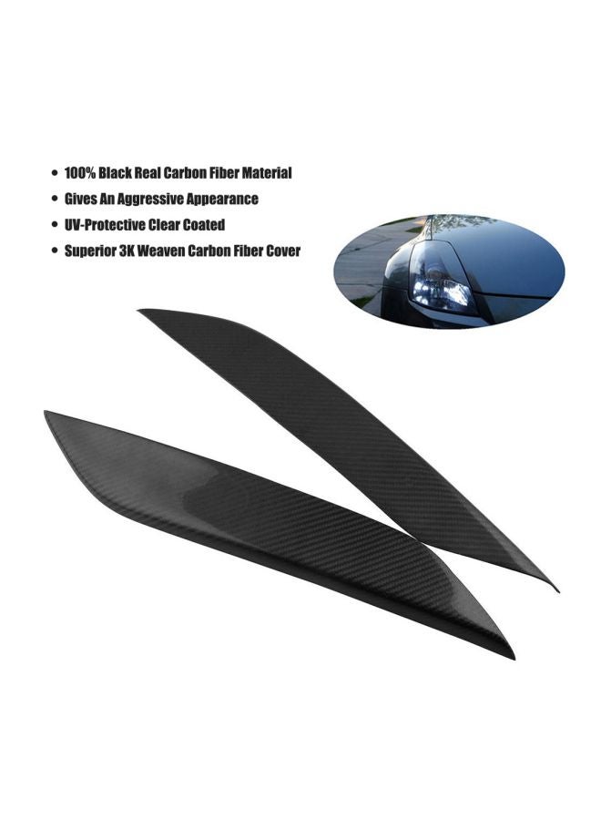 Generic 2-Piece Headlight Eye Lid Cover Set For Fairlady Z Z33/350Z (2003-2008)  - Image 2