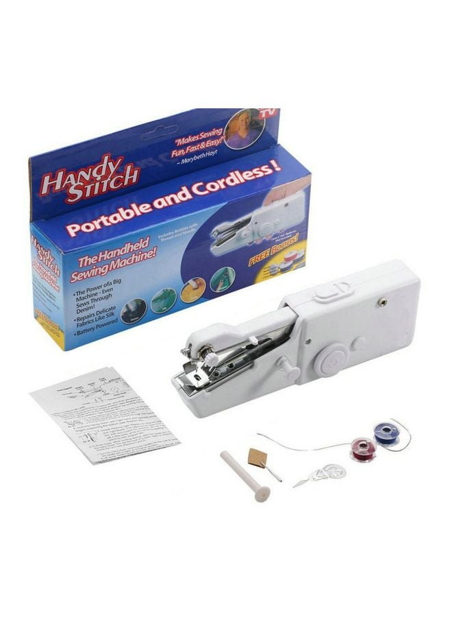 Mini Handheld Sewing Machine 9.84x5.91x1.97inch White 9.84x5.91x1.97inch  - Image 1