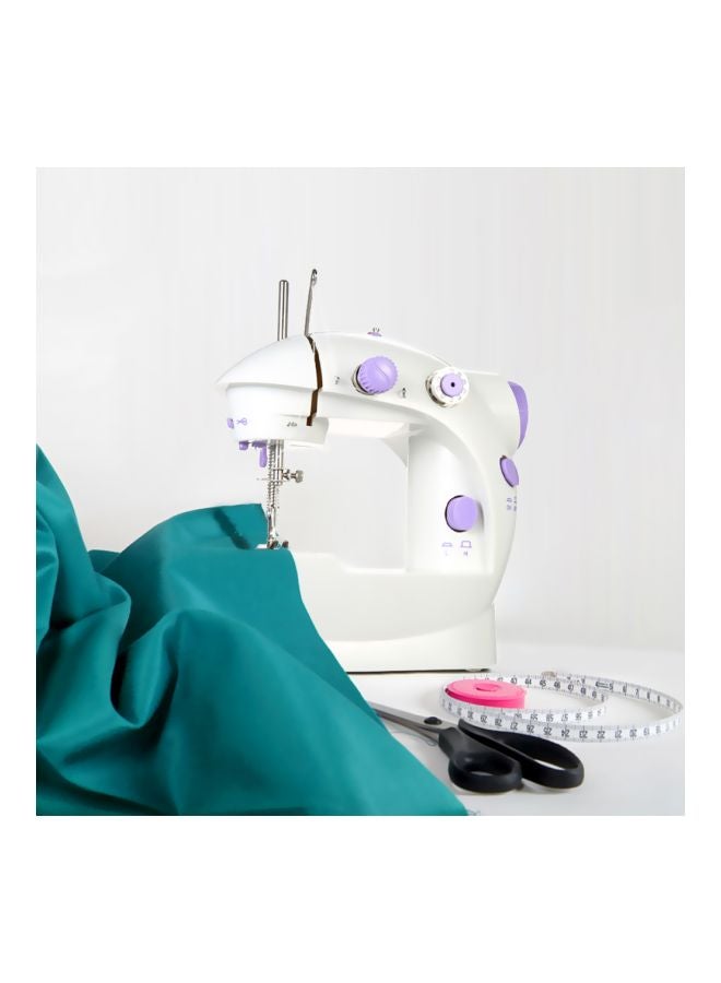 ماكينة خياطة كهربائية HQD-300 أبيض/بنفسجي/فضي - Image 2