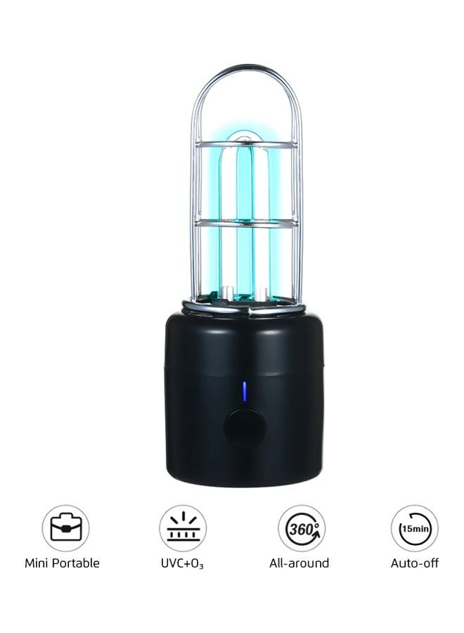 Generic - Portable UVC Sterilizing Lamp Black/Silver/Blue - Image 1