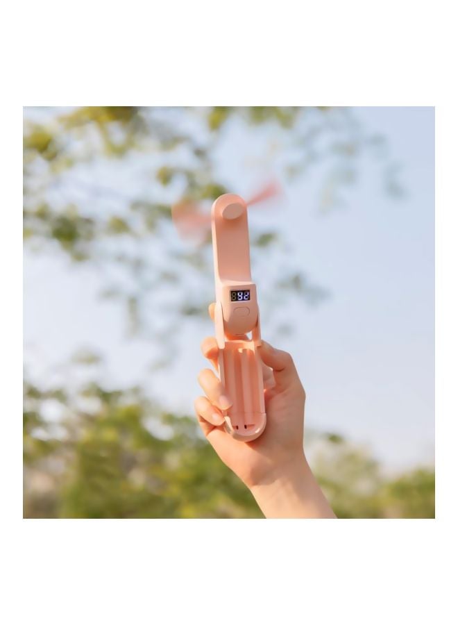 مروحة صغيرة محمولة بمنفذ USB للأماكن الخارجية HQD-414 وردي - Image 4
