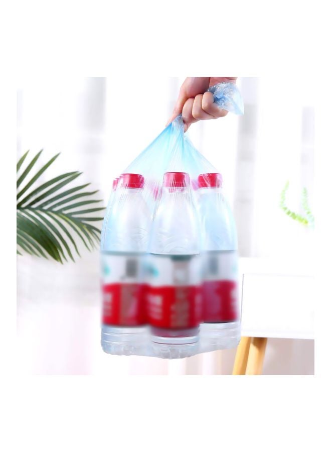 100-Piece Disposable Garbage Bag Set Blue 0.18kg - Image 2