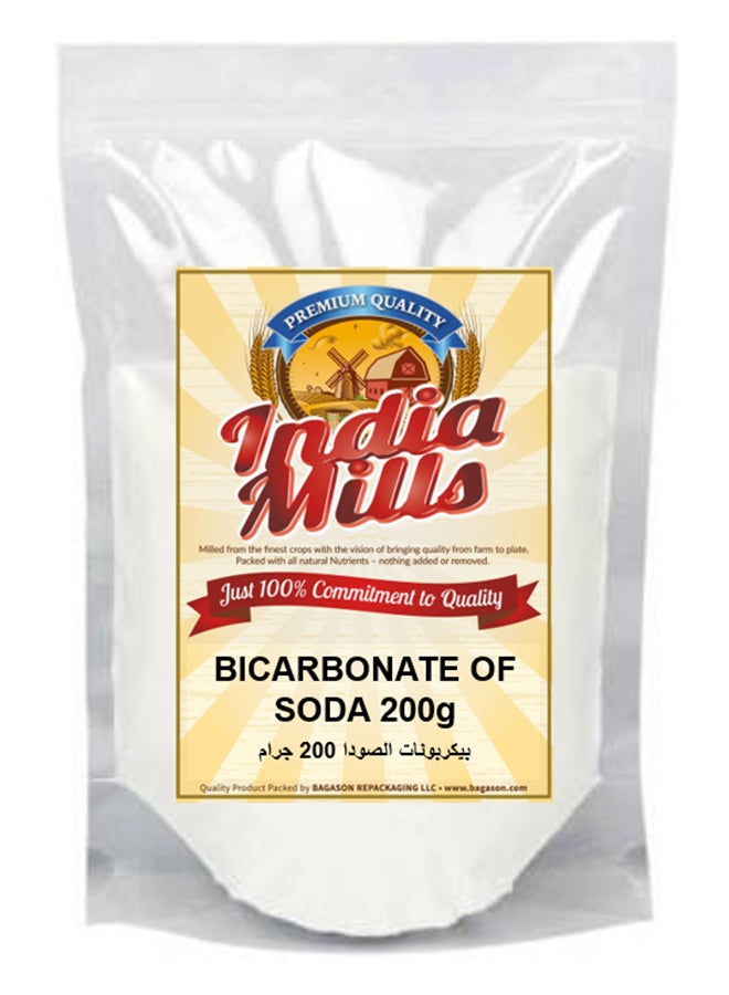 India Mills Bicarbonate of Soda/Baking Soda 200grams 
