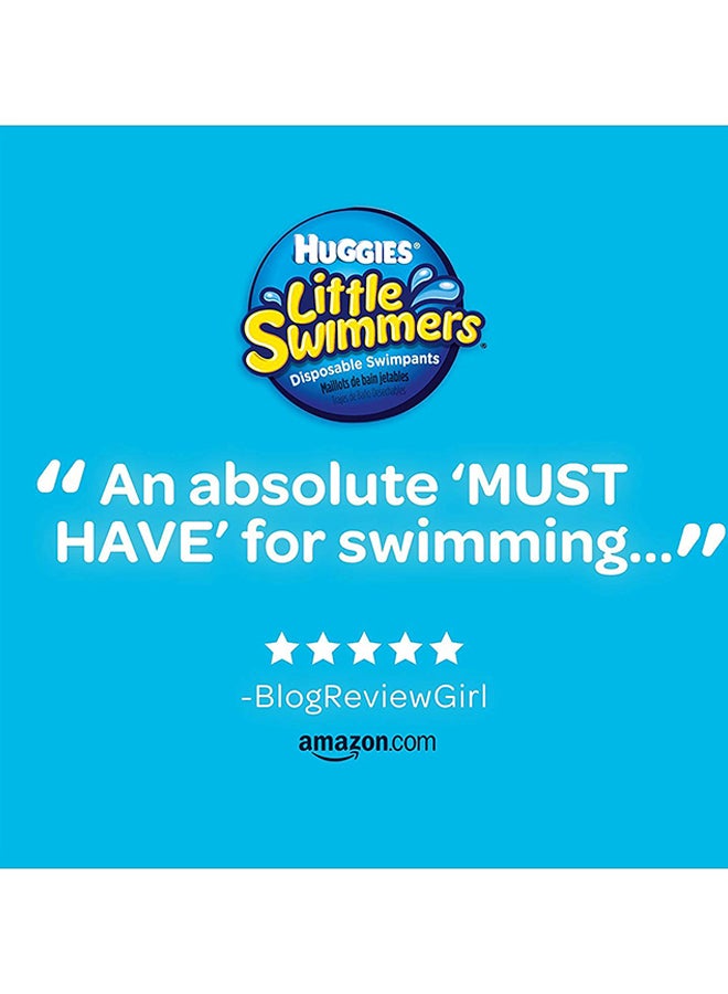 Huggies - Little Swimmer Disposable Swim Pants Diapers, 7 - 12 Kg, 12 Count - Small, Easy Open Sides - Image 1