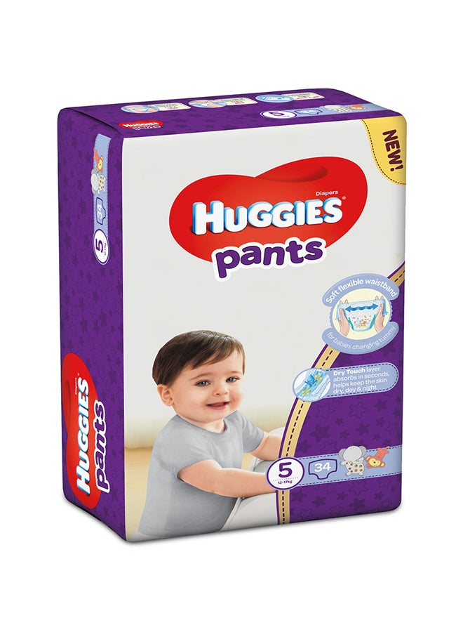 Extra Care Baby Pants Diapers, Size 5, 12 - 17 Kg, 34 Count - Easy On/Off, Cloud Soft Comfort - v1594529581/N27248099A_3