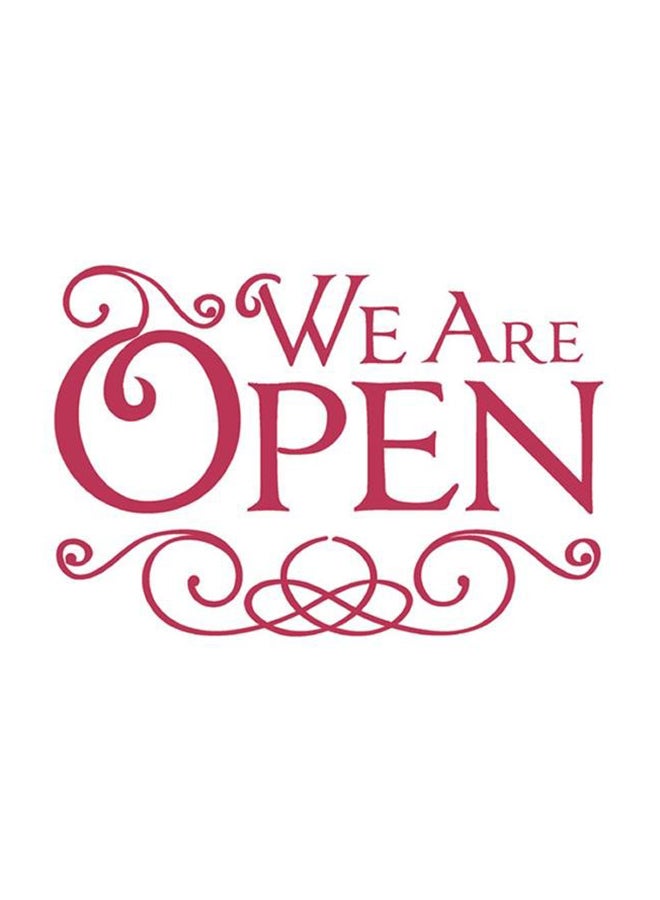 STAMPERIA - We Are Open Stencil Red - Image 1
