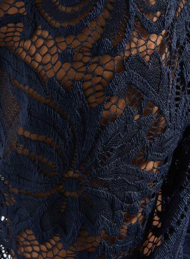 tfnc LONDON - One Shoulder Lace Dress Blue - Image 1