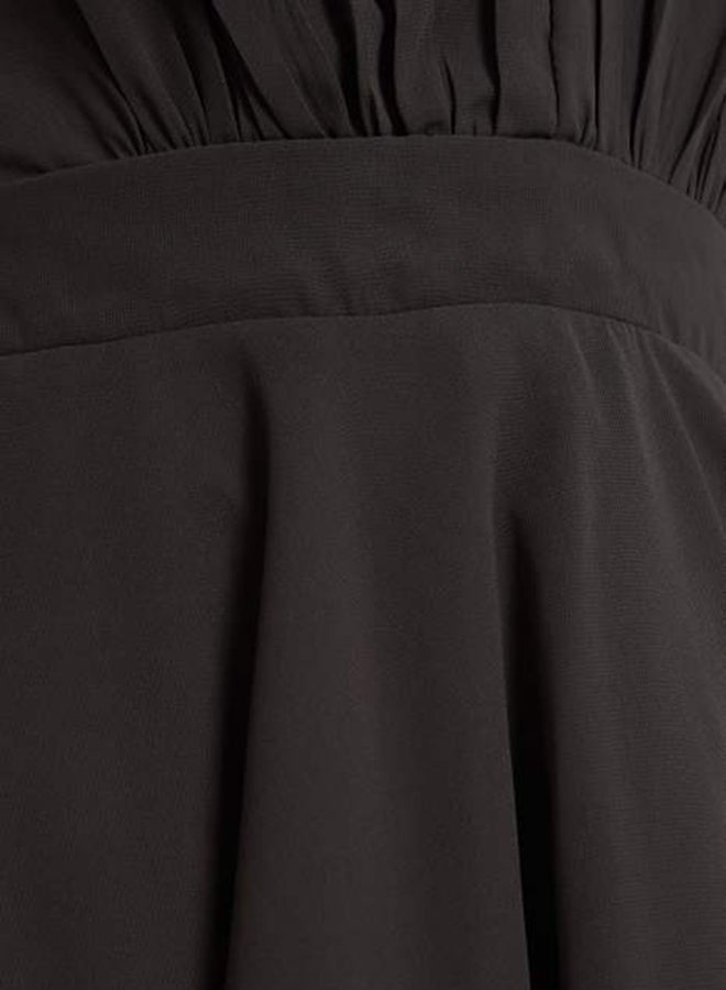 tfnc LONDON - Gathered Skater Dress Grey - Image 1
