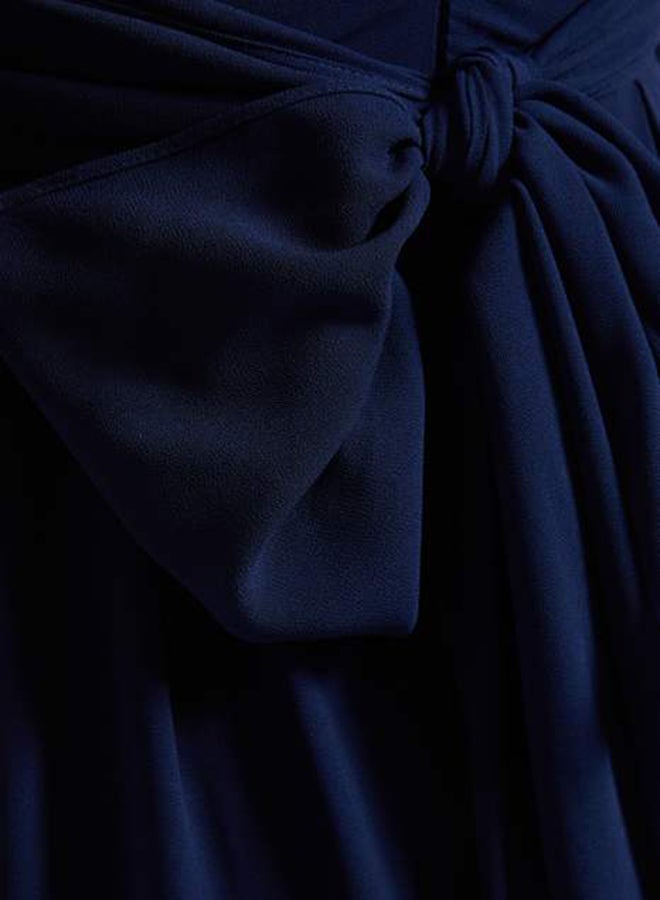 tfnc LONDON - Waist Tie-Up Maxi Dress Navy - Image 1