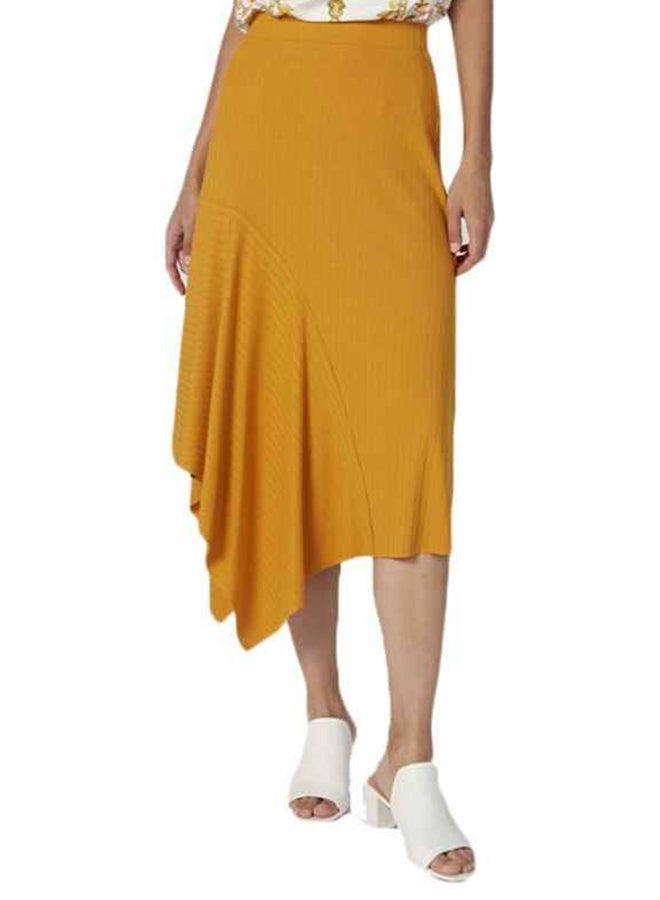 Iconic Assymetrical Hem Skirt Yellow  - Image 1