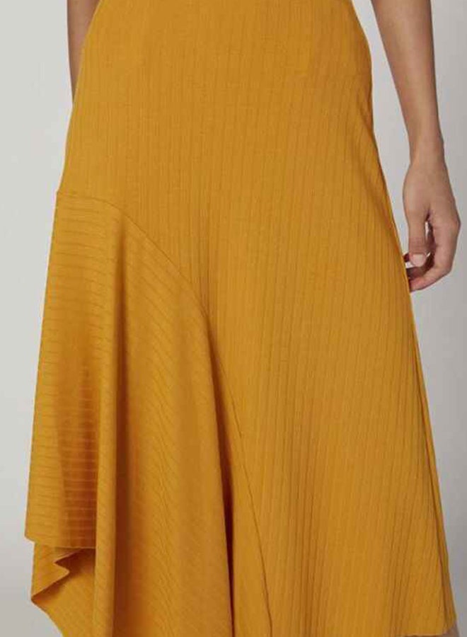 Iconic Assymetrical Hem Skirt Yellow  - Image 4