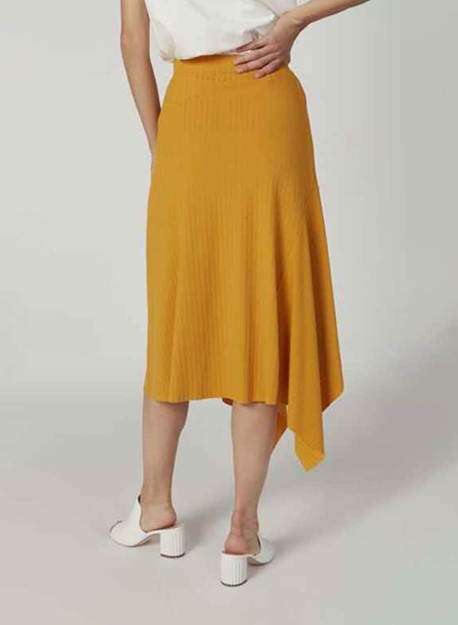 Iconic Assymetrical Hem Skirt Yellow  - Image 2