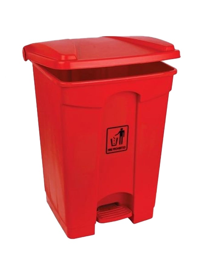 Generic Garbage Bin With Pedal Red 45Liters 