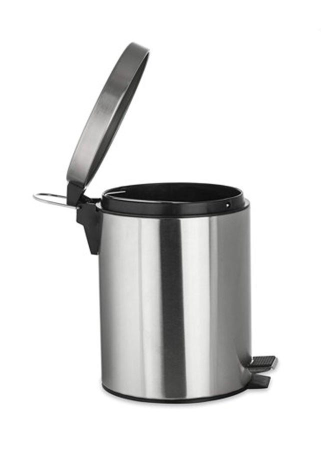 هوم تايم سلة مهملات مزودة بدواسة محمولة أسود/ فضي 30 x 43سم - Image 2