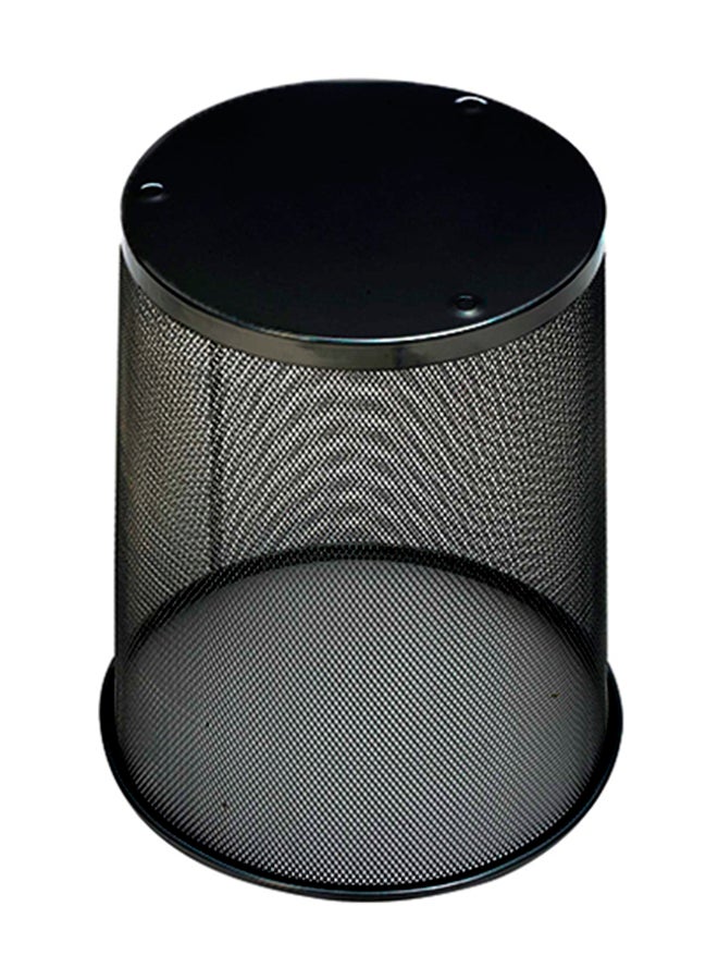Home Time Portable Waste Paper Trash Can Basket Black 23.5 x 29.5cm - Image 2