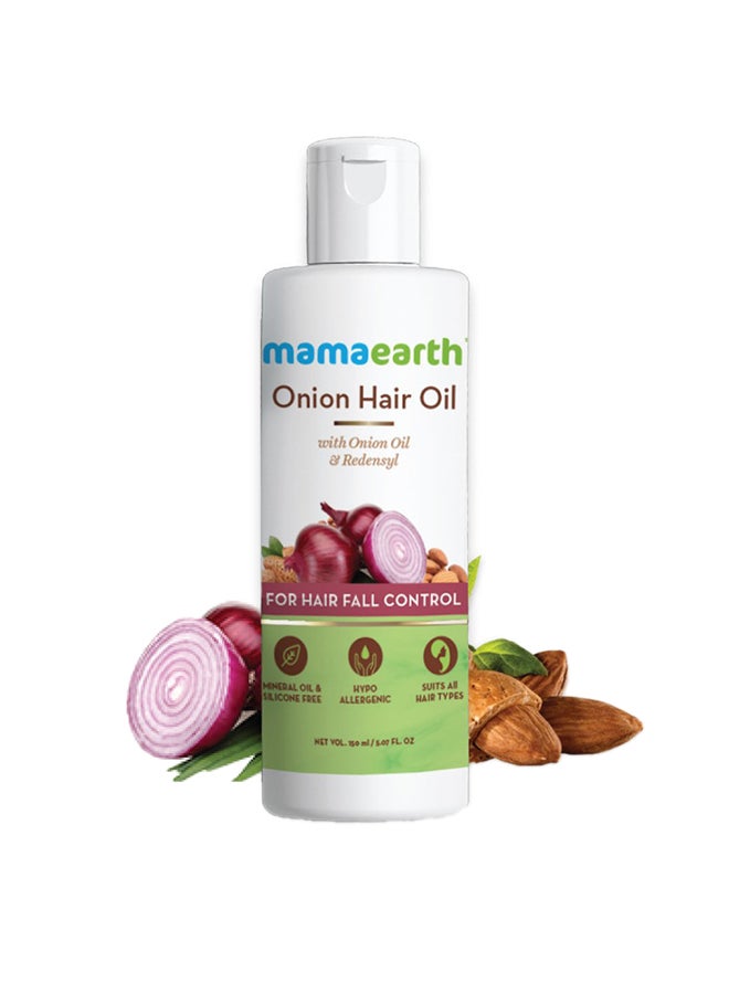 Mamaearth - Hairfall Control Onion Oil 150ml - Image 1