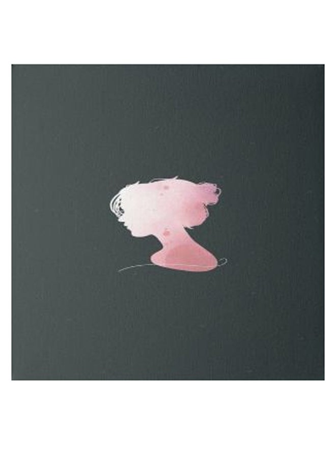 Girl Hidden Frame Canvas Wall Painting Pink/Black 50 x 50cm - Image 1