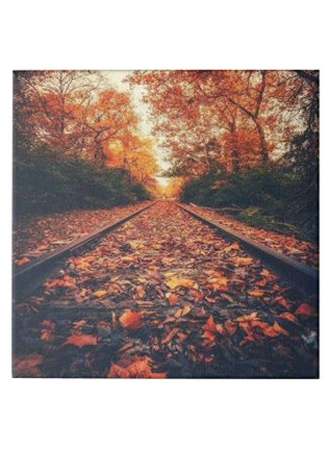 Railway Hidden Frame Canvas Wall Painting Multicolour 50 x 50cm - Image 1