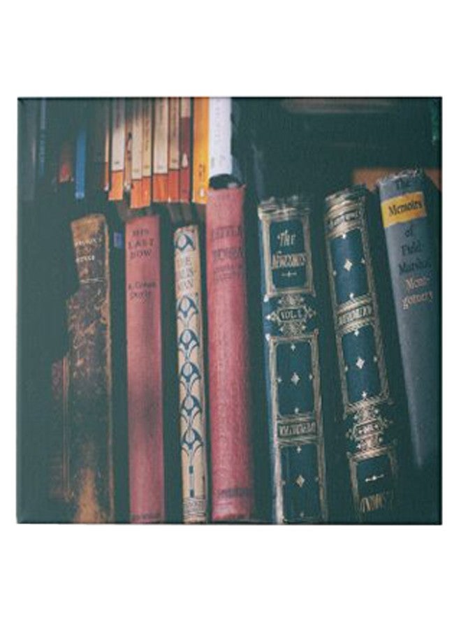 Books Hidden Frame Canvas Wall Painting Multicolour 50 x 50cm - Image 1