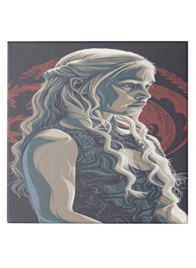 Khaleesi Game Of Thrones Hidden Frame Canvas Wall Painting Multicolour 50 x 50cm - Image 1