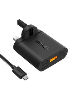 Aukey 3.0 Wall Charger Black  - Image 1