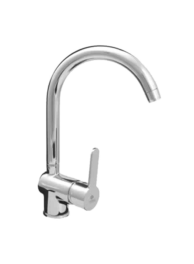 ctesi Single Handle Pull Down Kitchen Faucet Silver