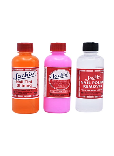 3-Piece Nail Tint Manicure Kit Multicolour 60x3ml