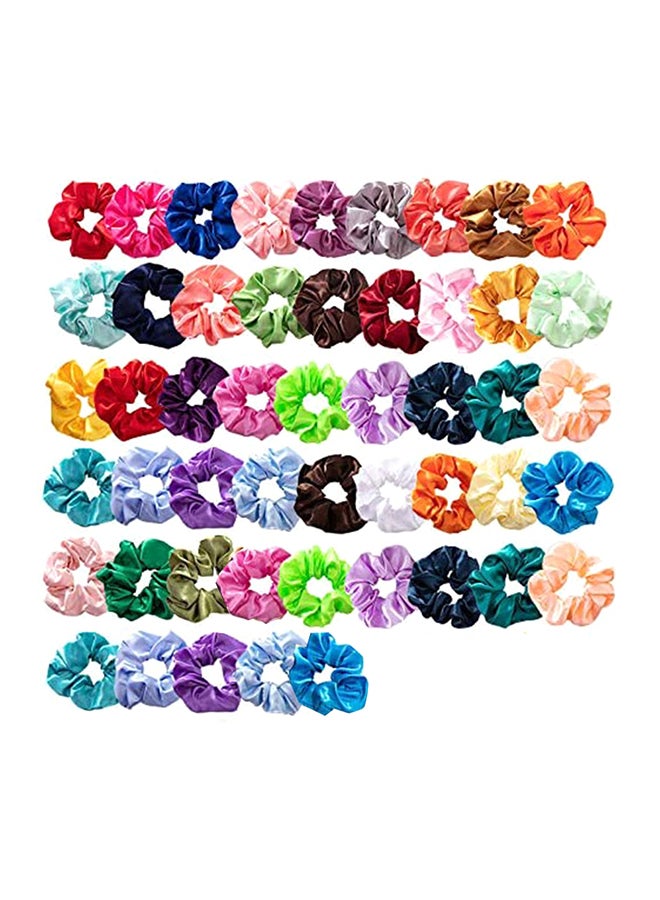 مجموعة ربطات شعر مطاطية من 50 قطعة متعدد الألوان - Image 1