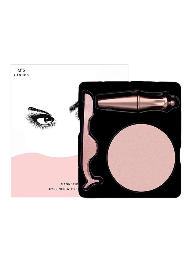 Magnetic Natural Waterproof Eyelashes Kit 5D-02 Black - Image 1