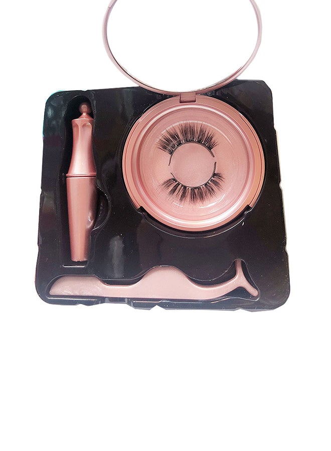 Magnetic Natural Waterproof Eyelashes Kit 5D-02 Black - Image 2