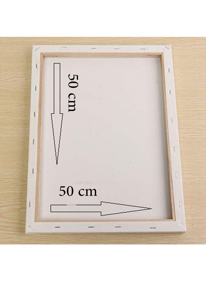 لوحة فنية بإطار بطبعة مفتاح ذهبي 50x50سم - Image 2