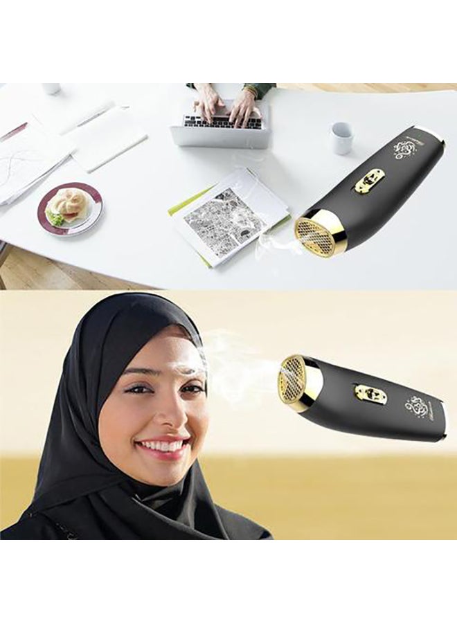 كروني ماكينة بخور USB عمودية محمولة باليد طراز B11 أسود/ذهبي 20x30سم - Image 3