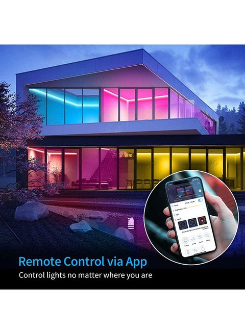Wireless Smart App Control RGB Light Strip Kit Multicolour 10meter